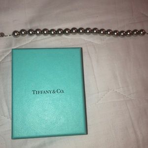 Tiffany beautiful beaded sterling silver bracelet
